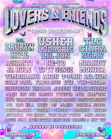 Lover and friends festival - Dec 13, 2023 · For the 2024 lineup, the Lovers and Friends Festival will feature 50 Cent, Jhené Aiko, Miguel, Summer Walker, Sean Paul, and Chris Brown. The festival will 